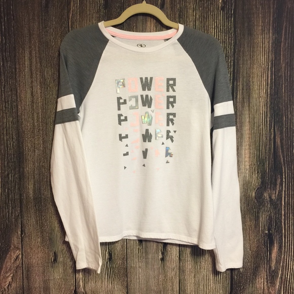 🌸Athletic Works  Power Shirt Girls s XL 14-16 Z13 - Picture 1 of 5
